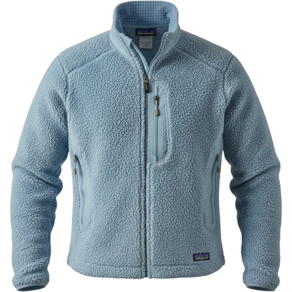 Patagonia R2 Fleece Jacket Womens Medium Blue Polartec Full Zip 25212